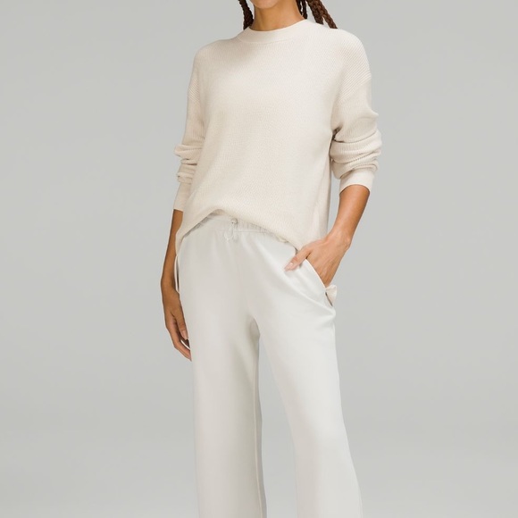 Lululemon Merino Wool-Blend Ribbed Crewneck Sweater Size 6 - Picture 2 of 8